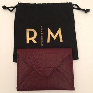New Rachel Miriam Bordeaux Color Leather Wallet/Card Case